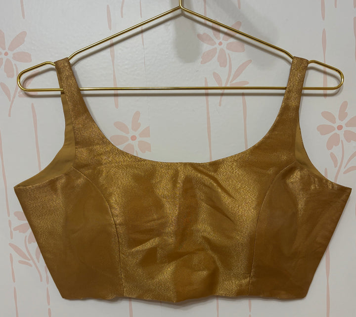 Gold sleeveless Blouse