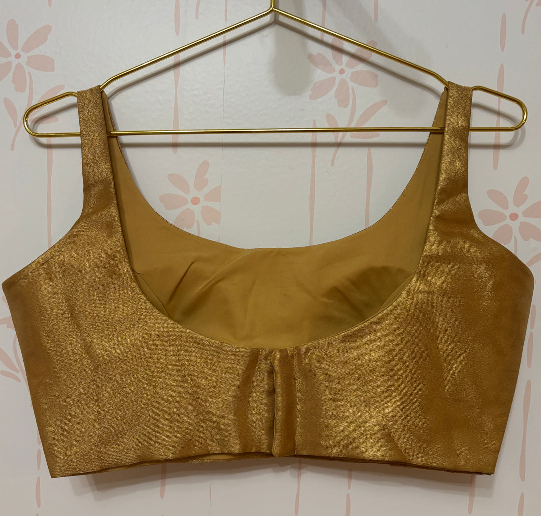 Gold sleeveless Blouse