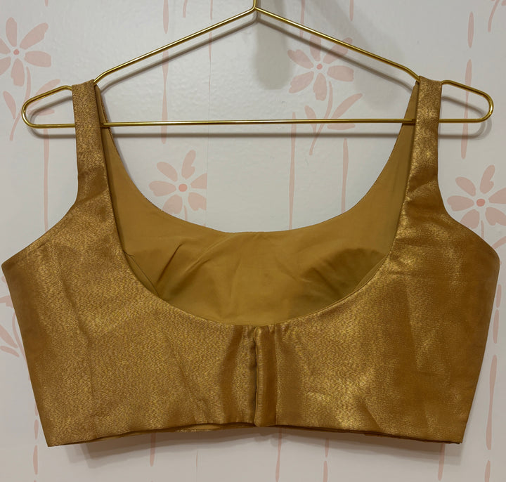 Gold sleeveless Blouse