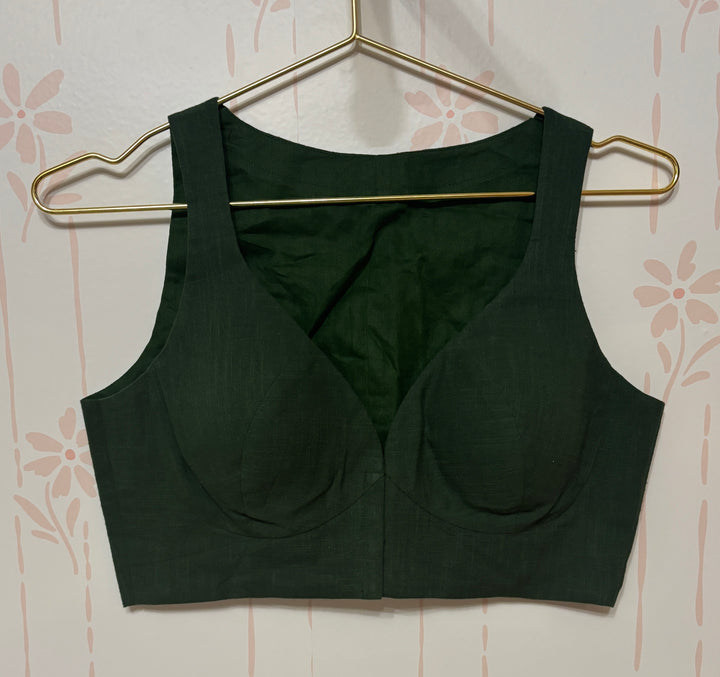 Jade dome neck blouse