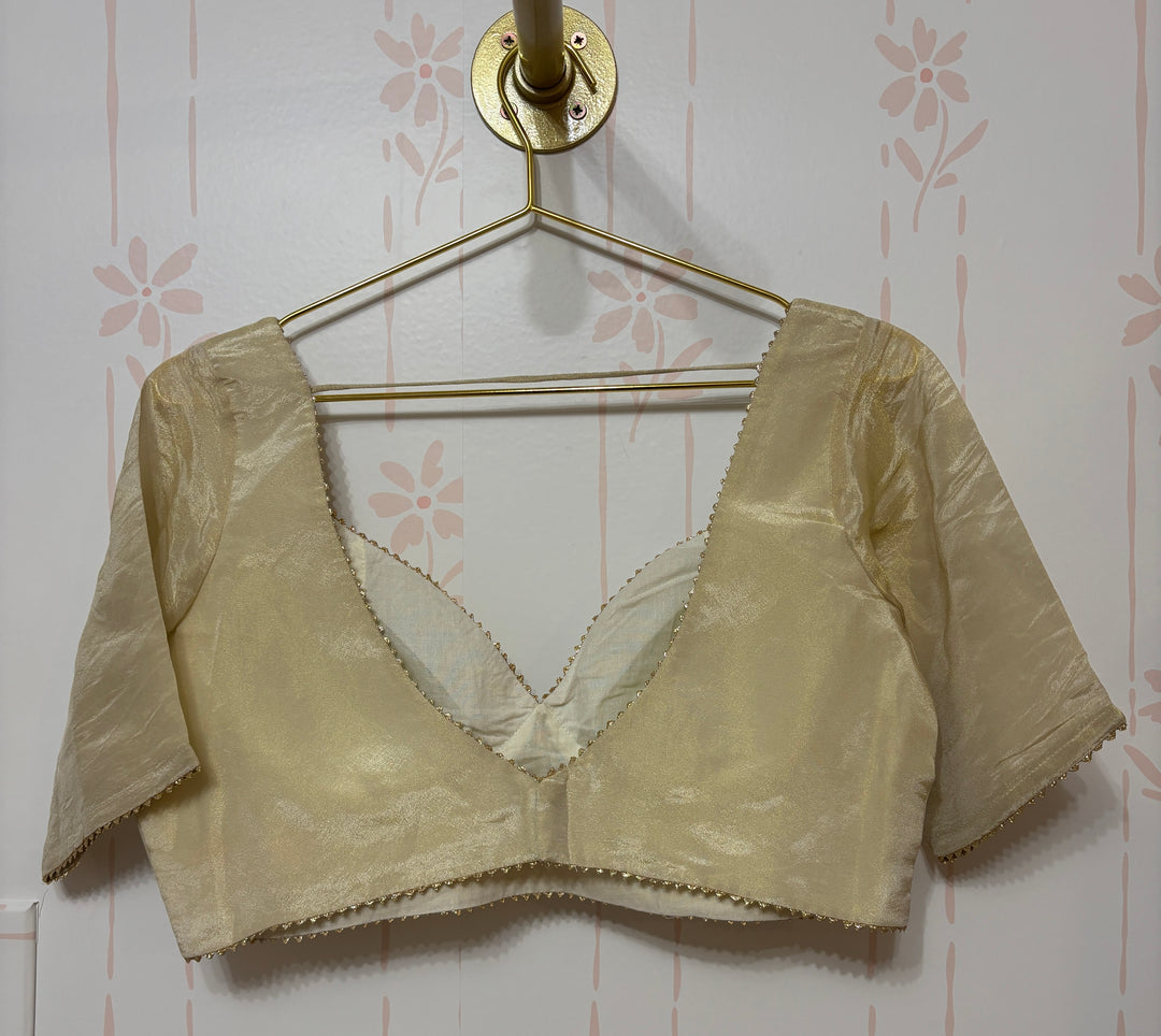 Off white Zari blouse