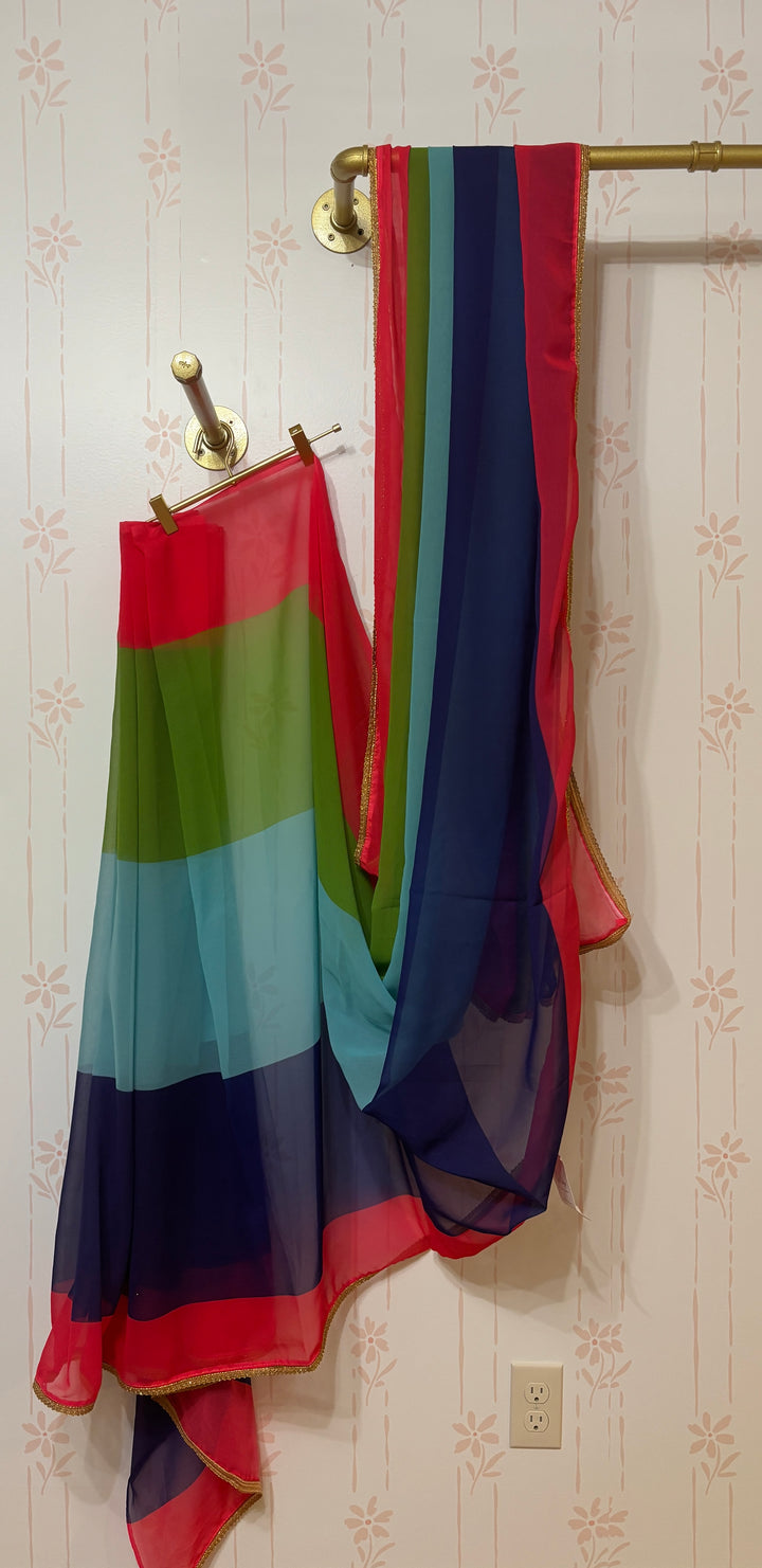 Alia Bhatt inspired georgette saree