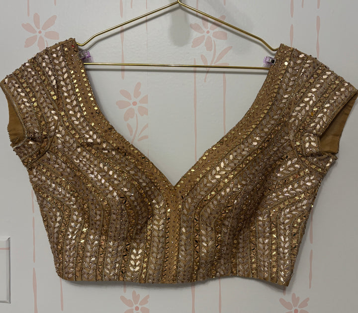 Gold Gota Embroidered Blouse