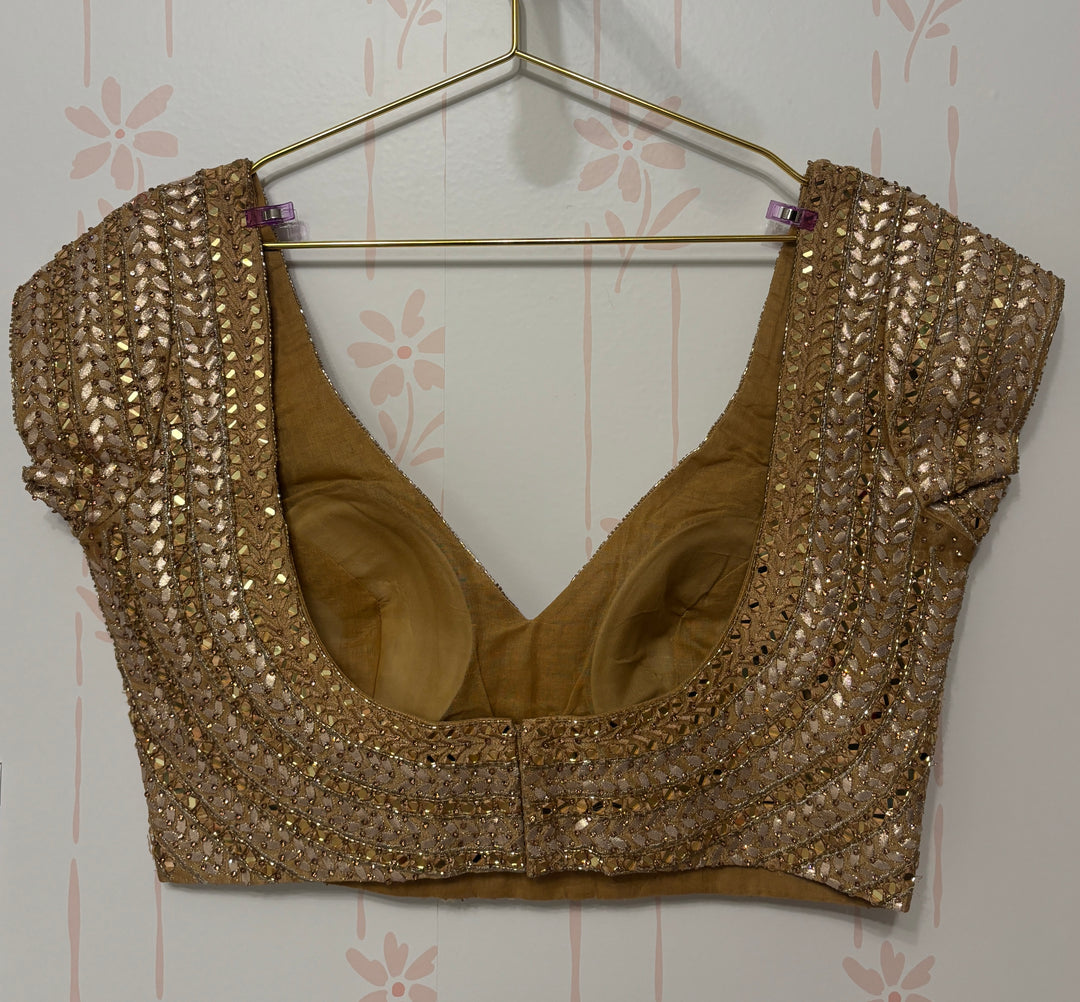Gold Gota Embroidered Blouse