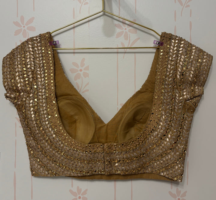 Gold Gota Embroidered Blouse