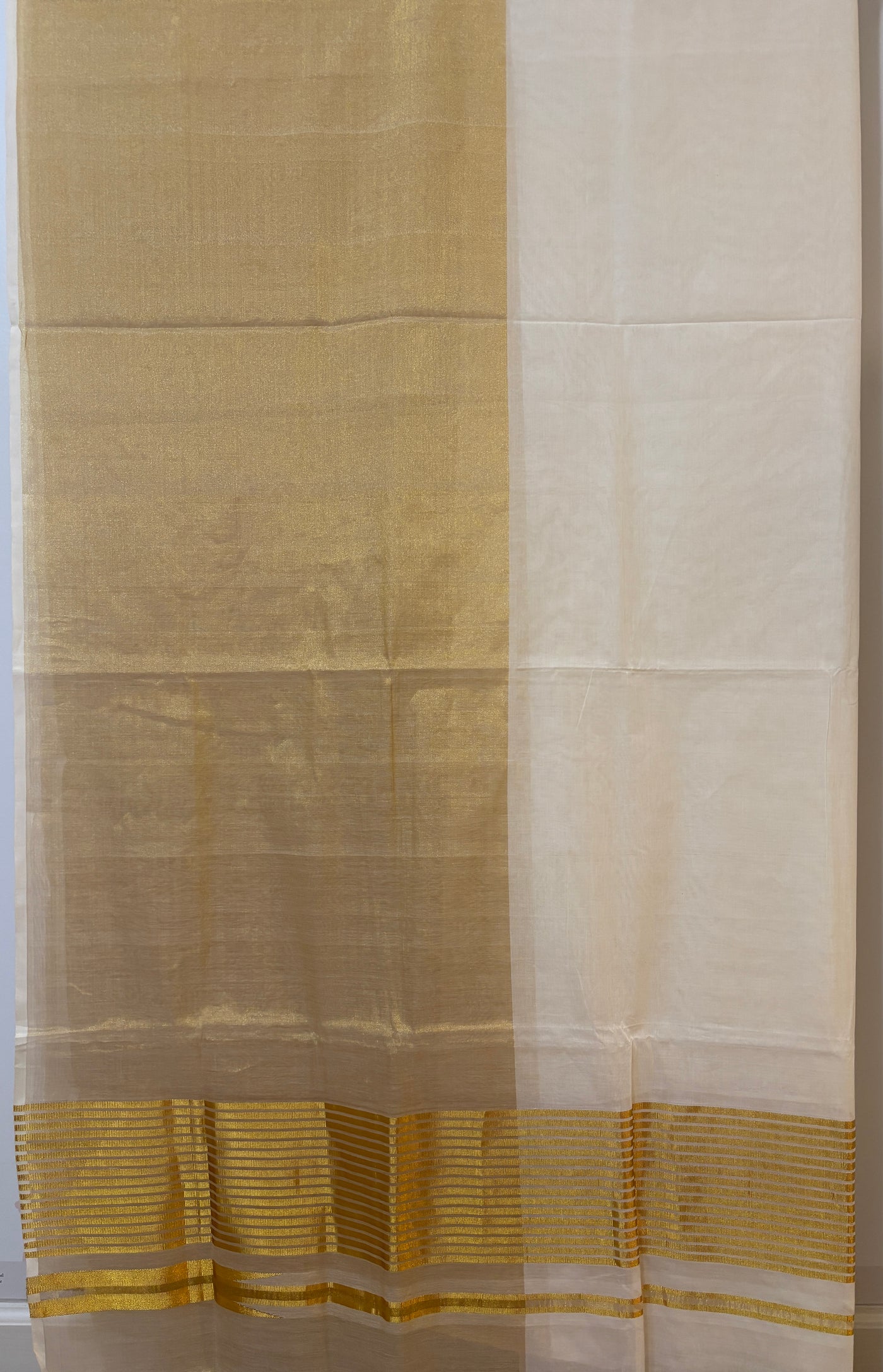 Premium Kerala Kasavu Saree with one side border