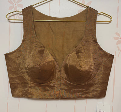 Gold tissue blouse