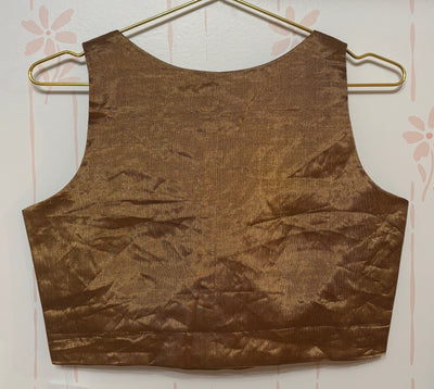Gold tissue blouse