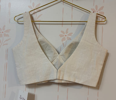 Cotton French knot embroidery blouse