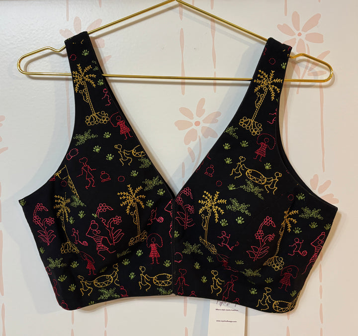 Cotton hand embroidery blouse