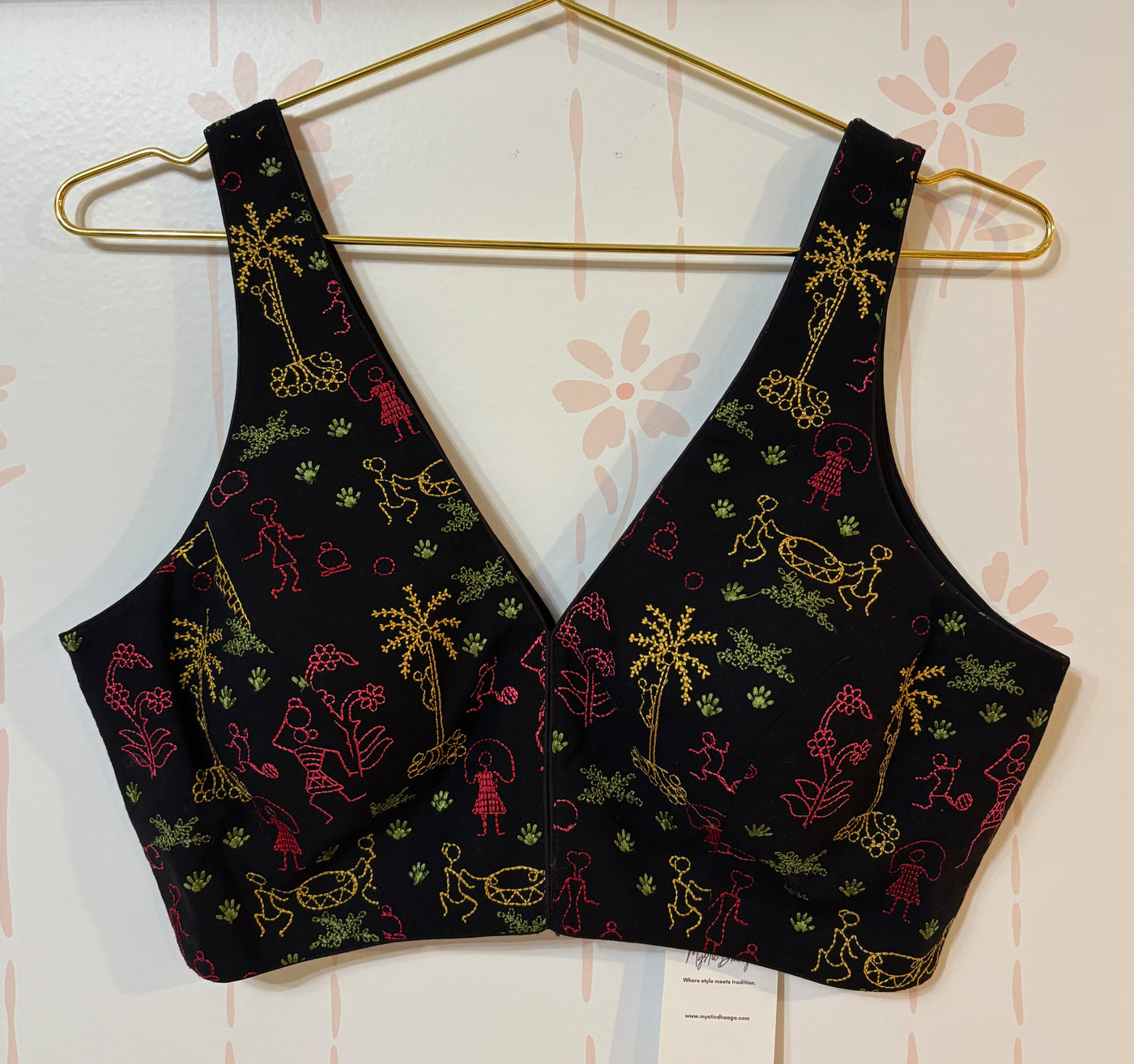 Cotton hand embroidery blouse