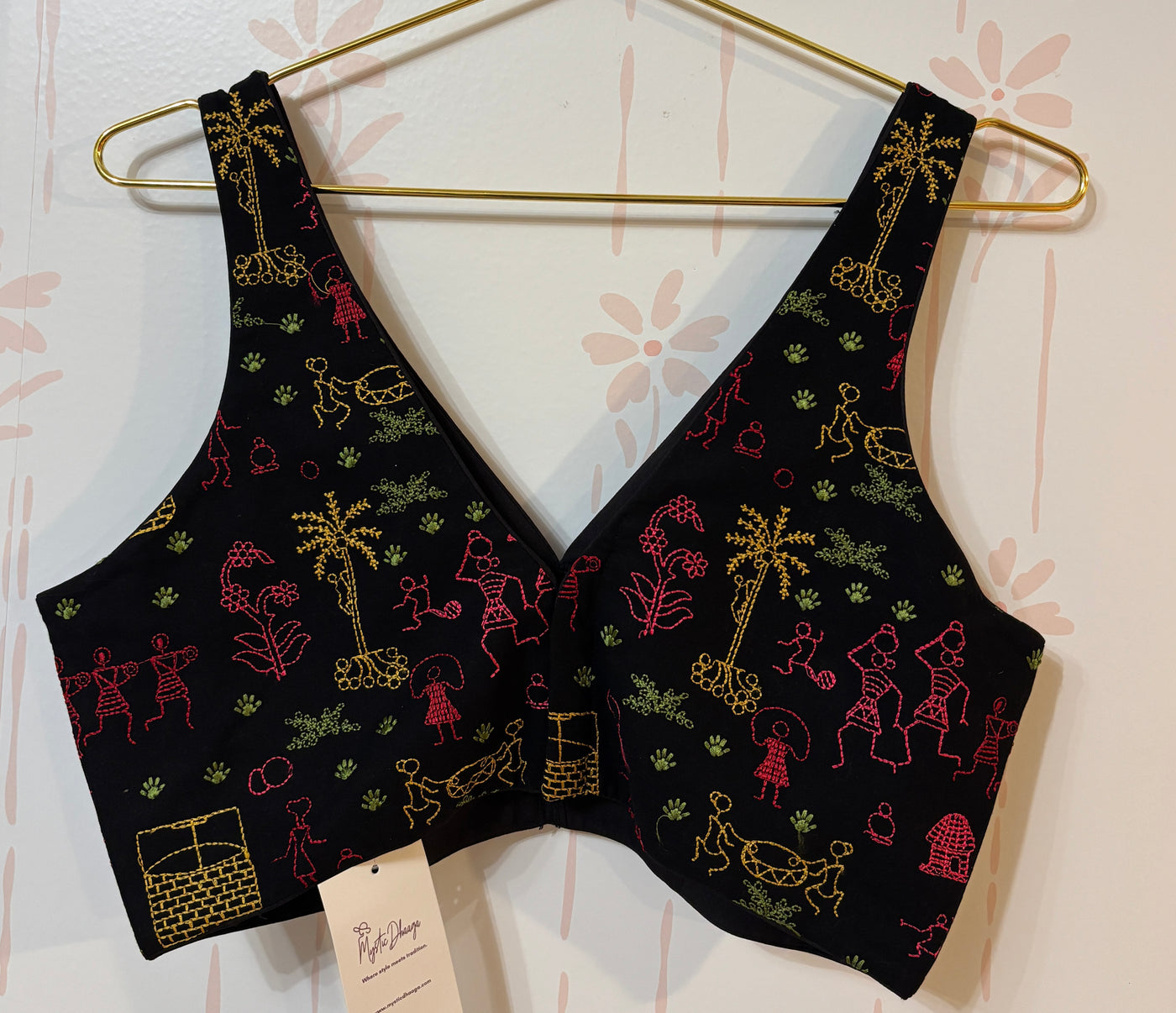 Cotton hand embroidery blouse