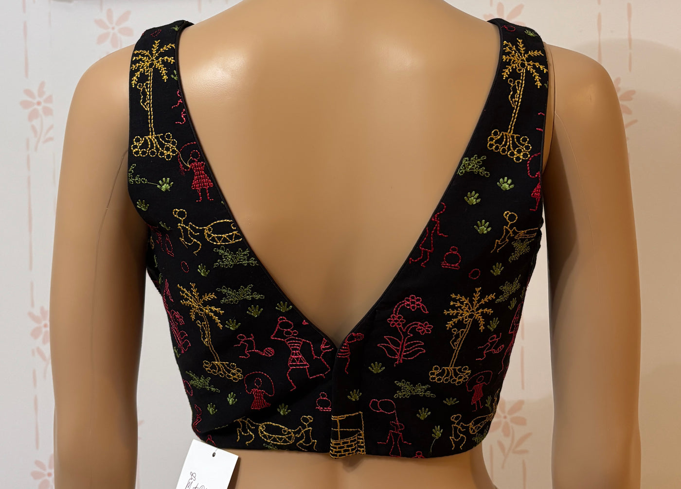 Cotton hand embroidery blouse