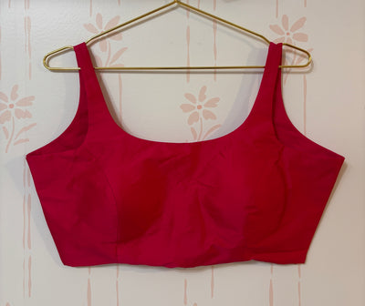 Hot Pink Sleeveless Blouse