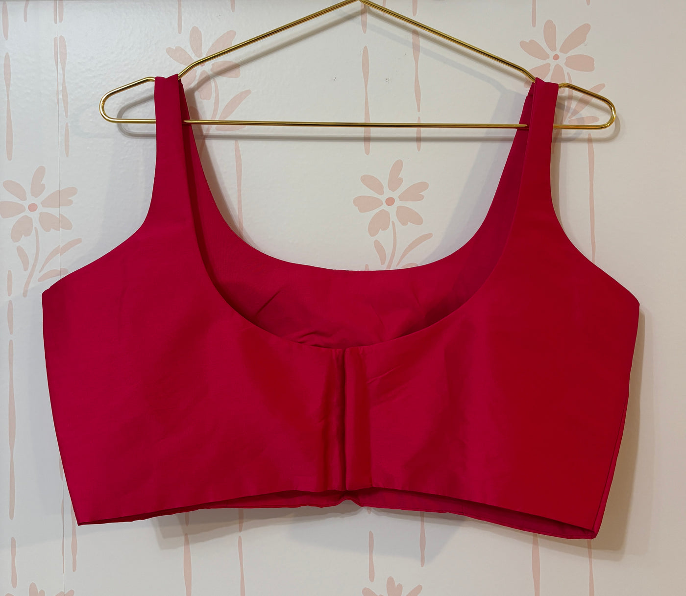 Hot Pink Sleeveless Blouse
