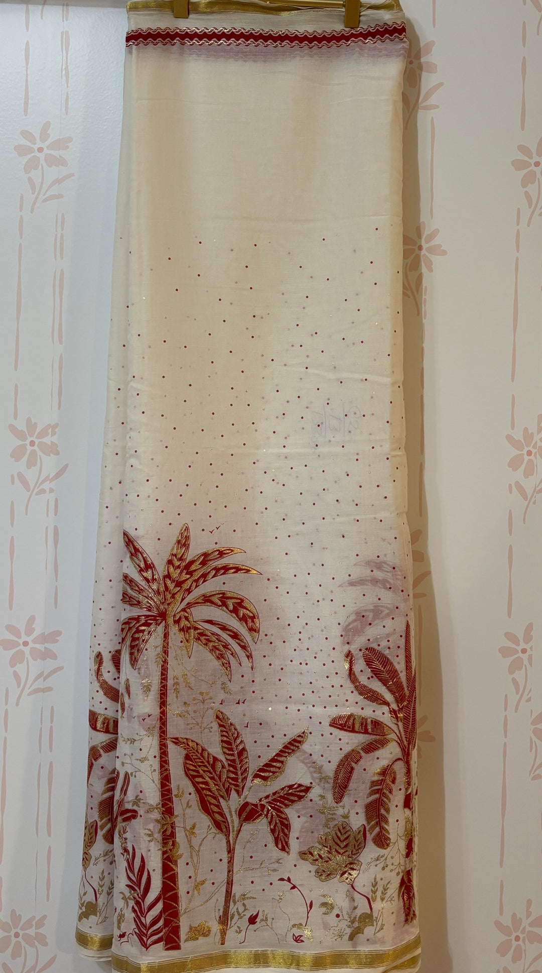 Kerala scene Cotton viscose Saree and blouse set