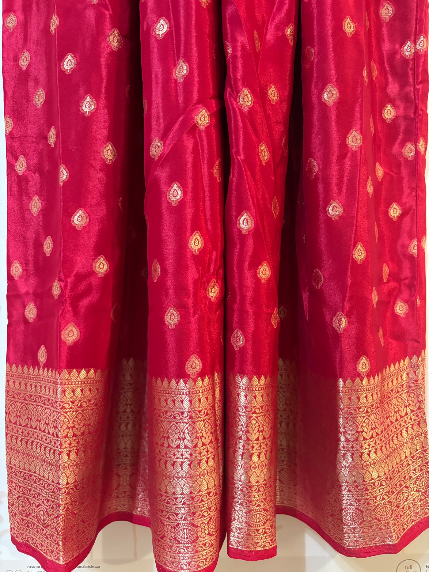 Deep Pink Crepe Banarasi Jumpsuit