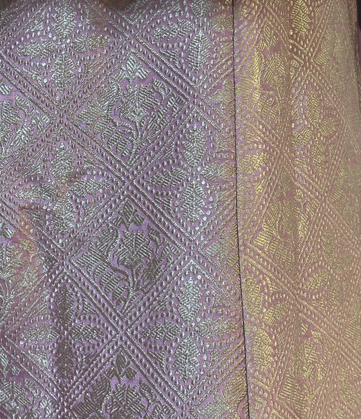 Light Pink brocade Sharara Suit set