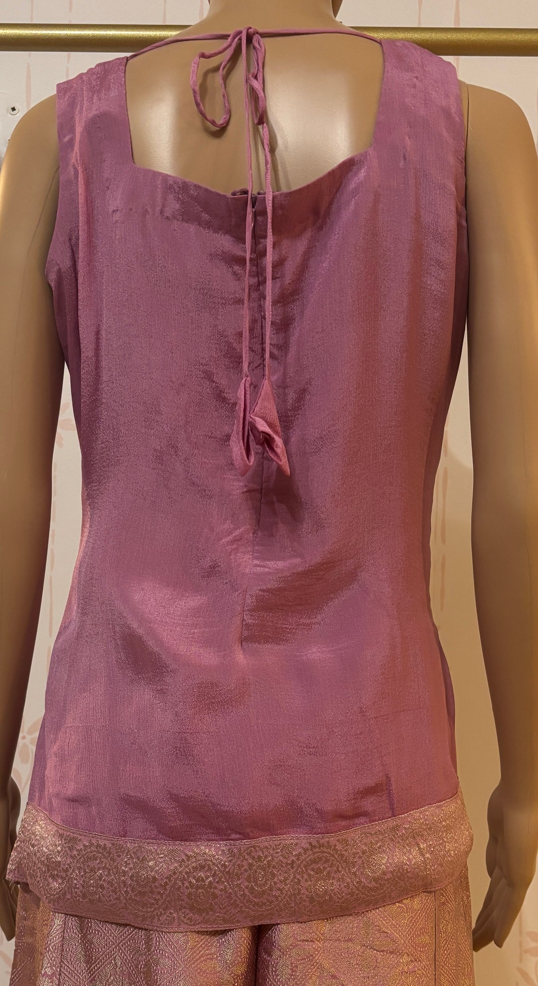 Light Pink brocade Sharara Suit set