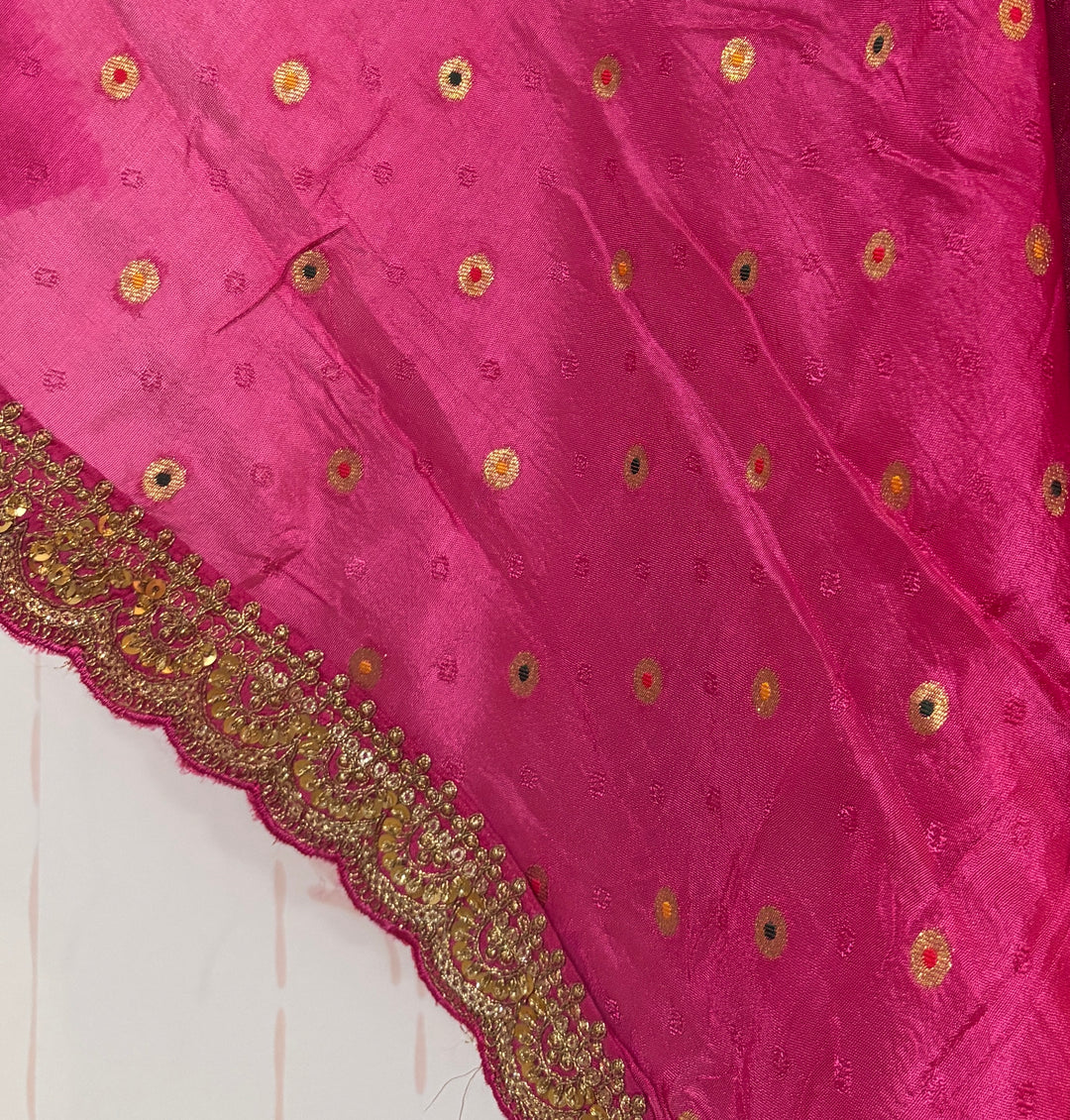 Sabyasachi style foil print multicolor Georgette Saree