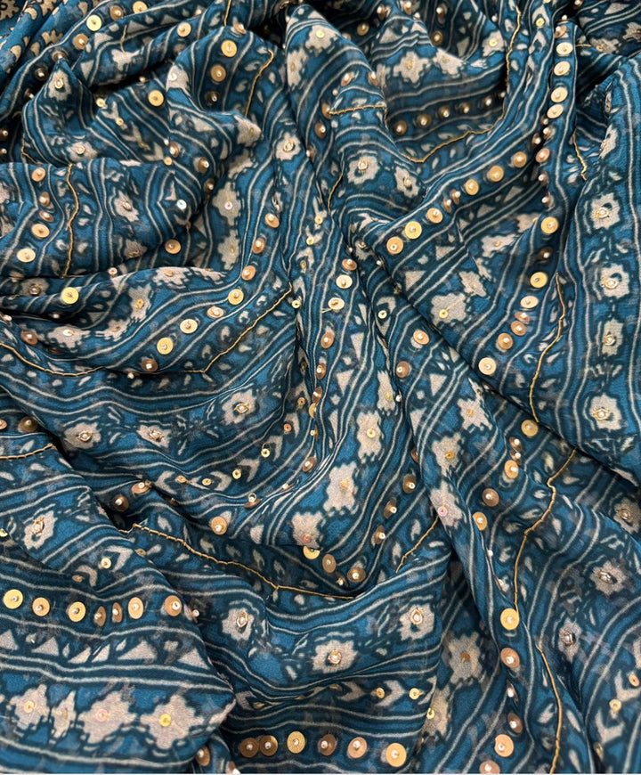 Kareena Kapoor inspired Pita work georgette Saree and blouse set