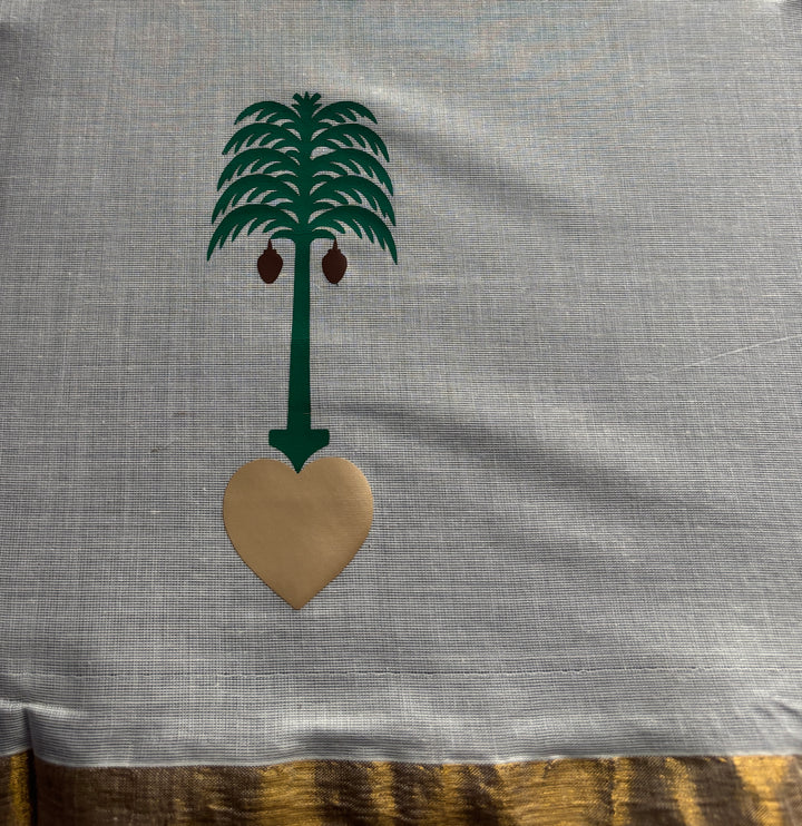 Hand crafted Kerala saree