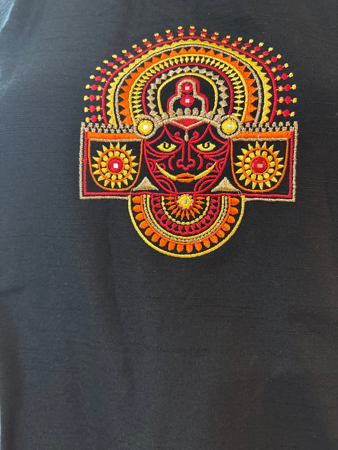 Black Theyyam skirt set