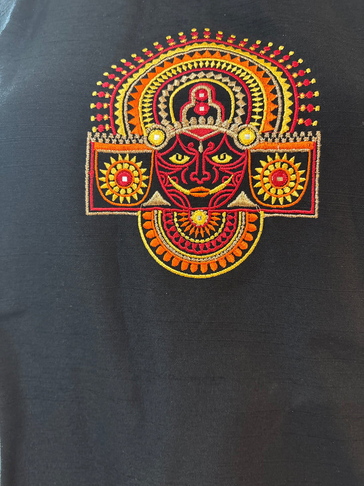 Black Theyyam skirt set