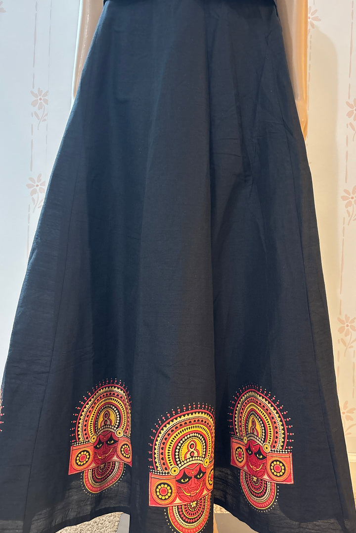 Black Theyyam skirt set