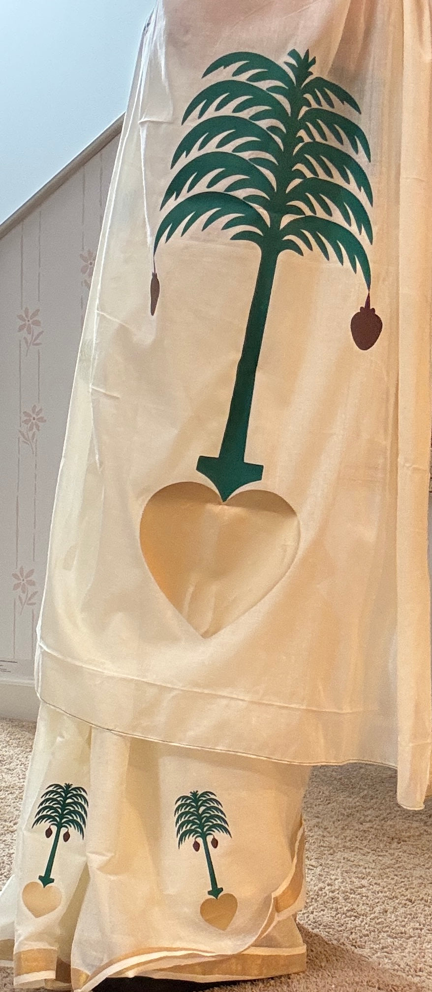 Hand crafted Kerala saree