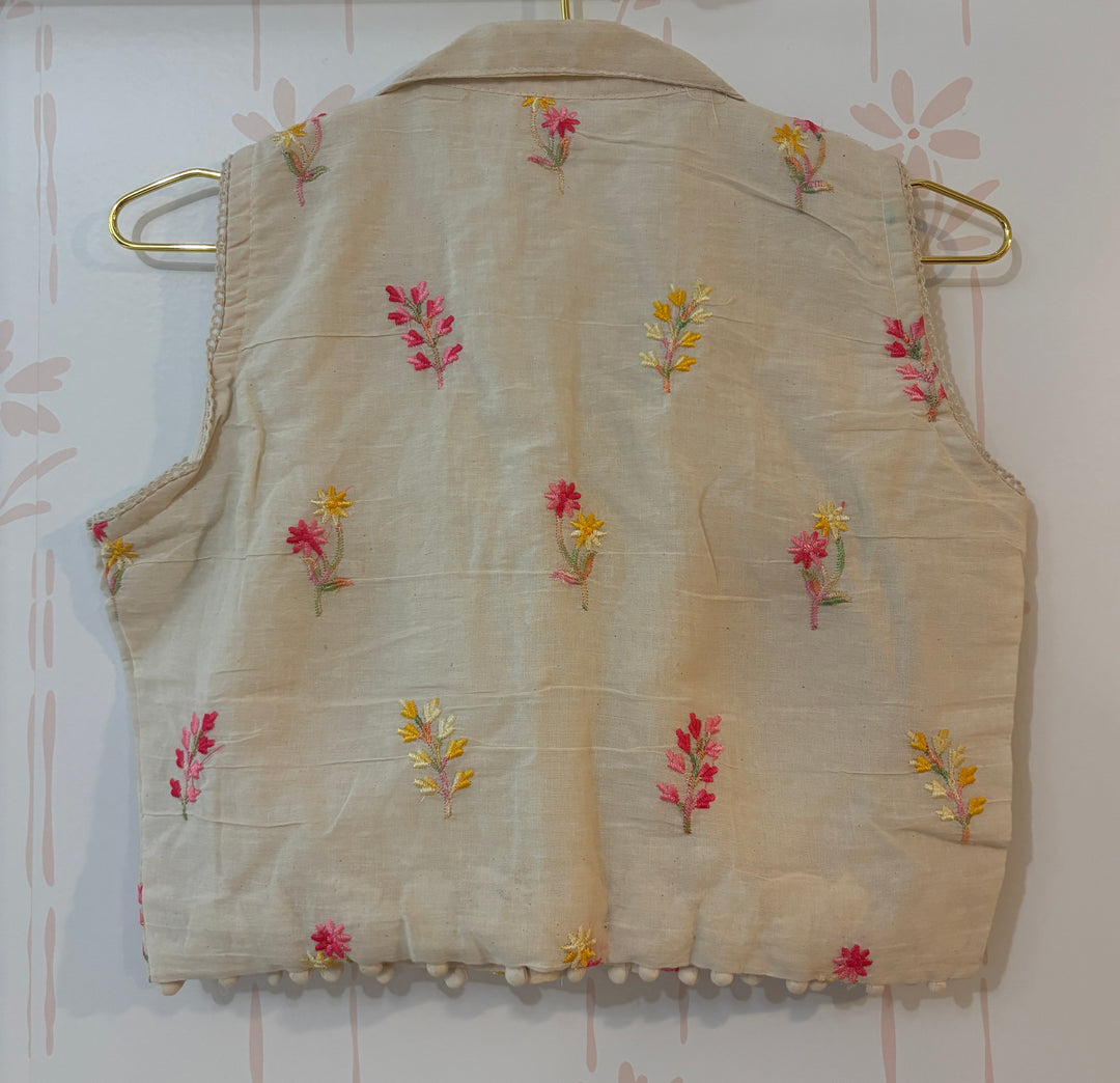 Off white Embroidered blouse