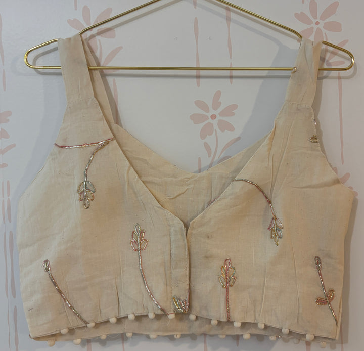Off white Embroidered blouse