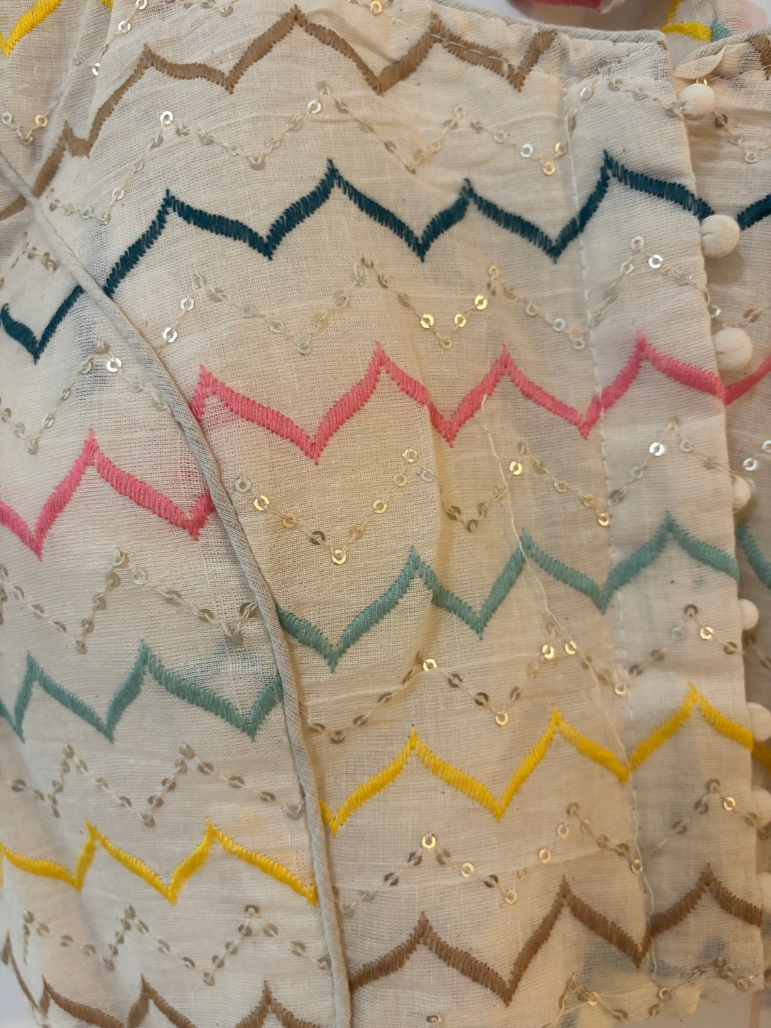 Off white Embroidered blouse