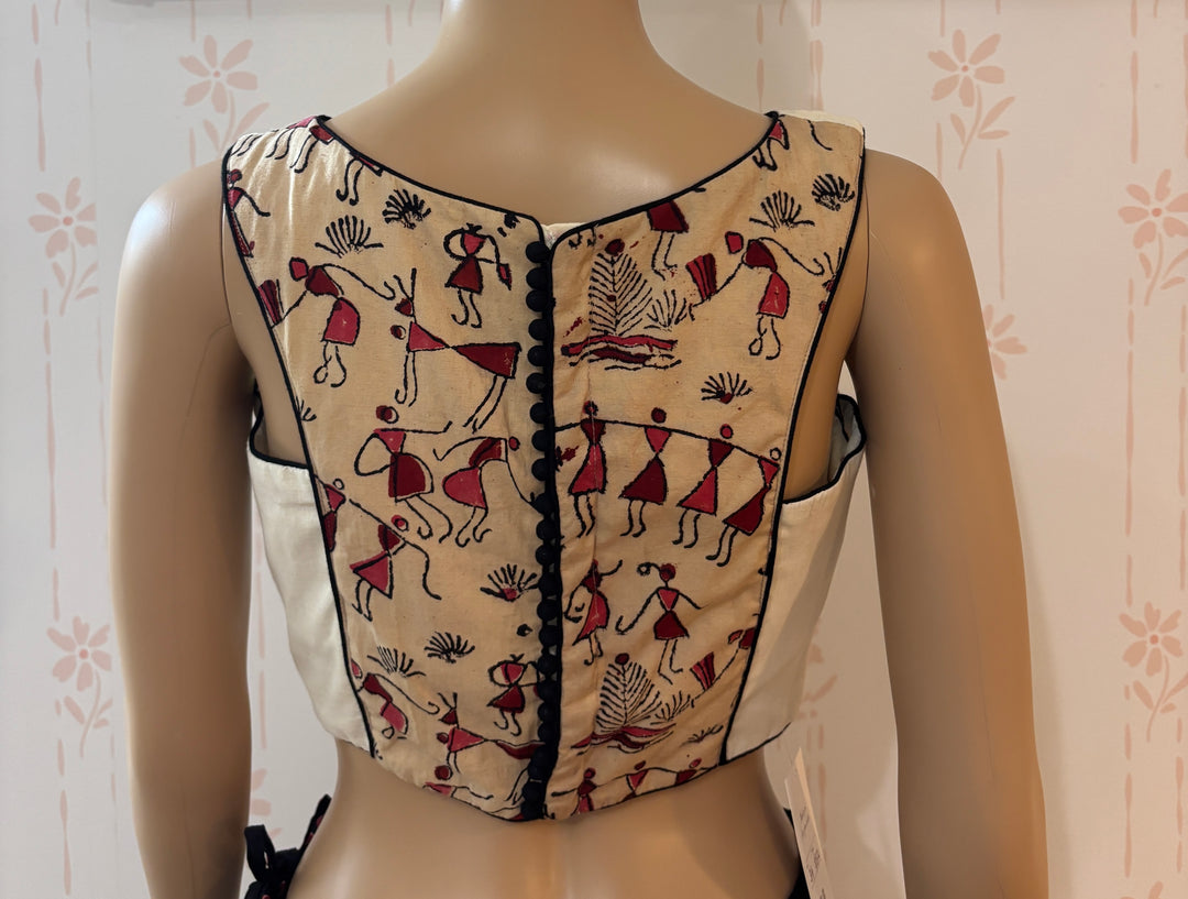 T-Back Kerala Cotton fusion blouse