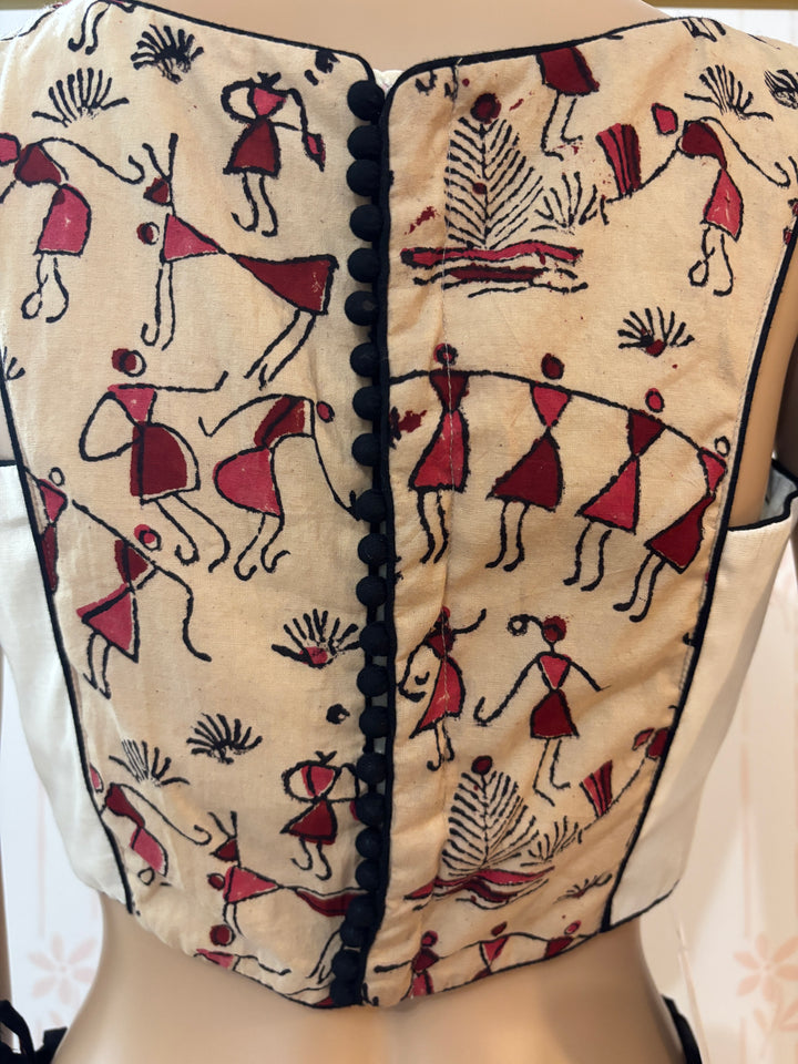 T-Back Kerala Cotton fusion blouse