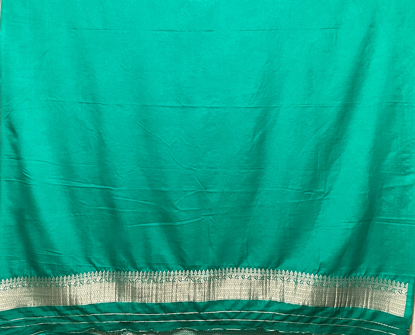 Green Banaras Dola silk saree