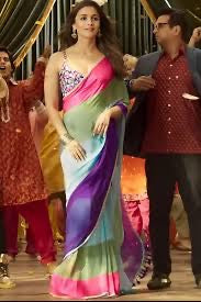 Alia Bhatt inspired georgette saree