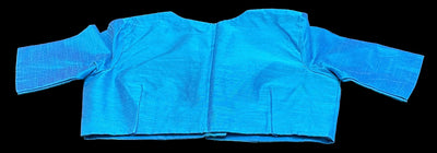 Copper blue Raw silk Blouse