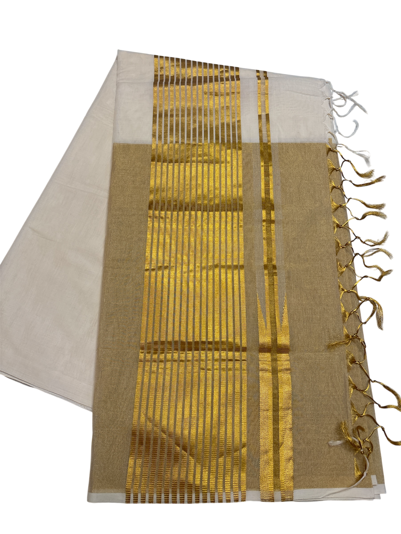 Premium Kerala Kasavu Saree with one side border