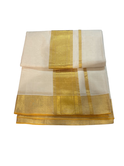 Balaramapuram Premium Handloom Kasavu saree