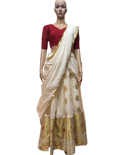 Kerala Kasavu Dhavani set
