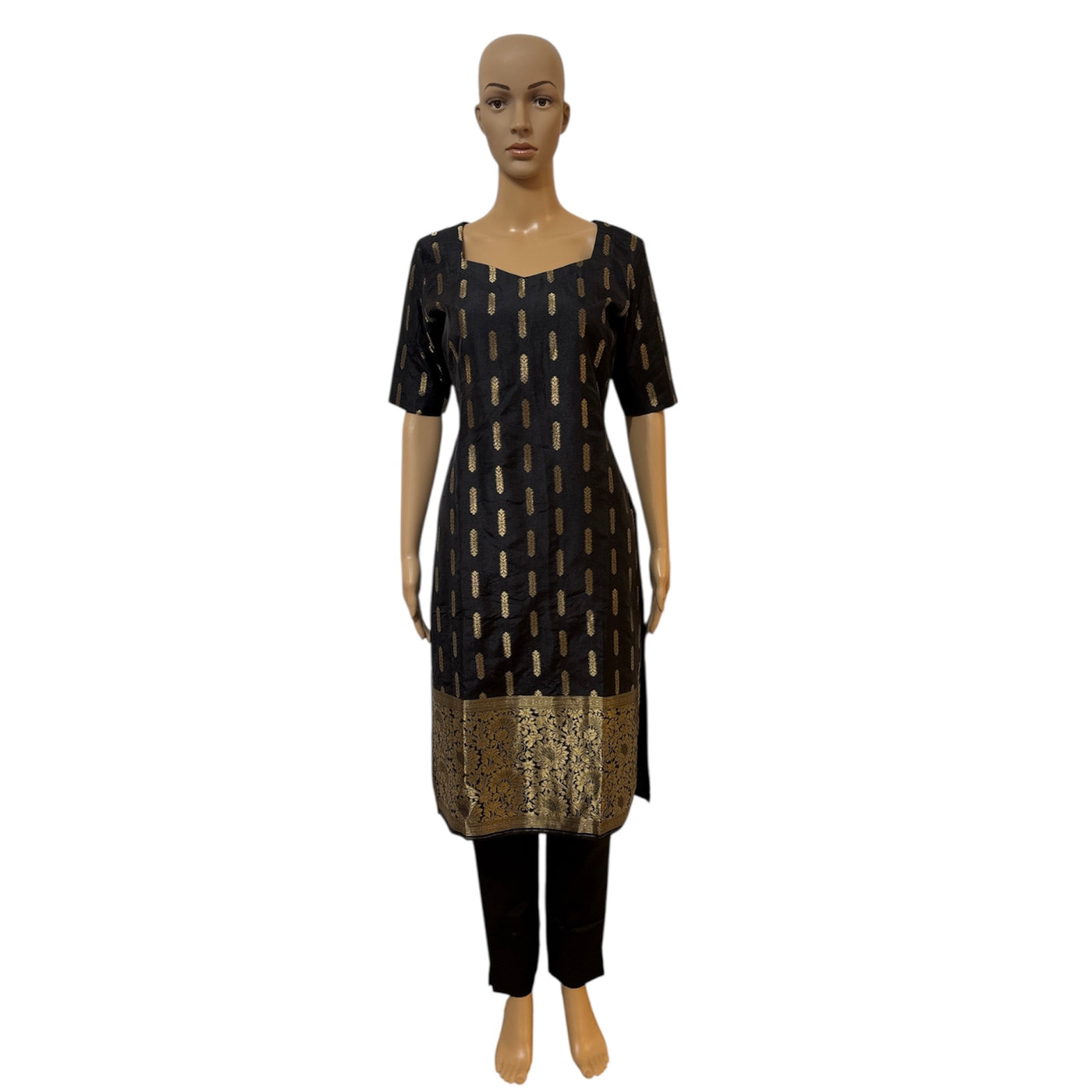 Black Banarasi suit set