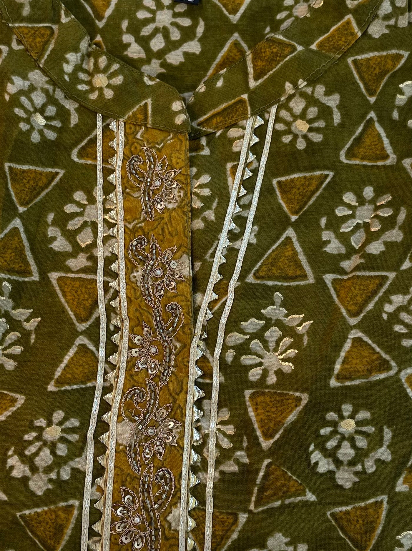 Mehndi Green Muslin Kurta set