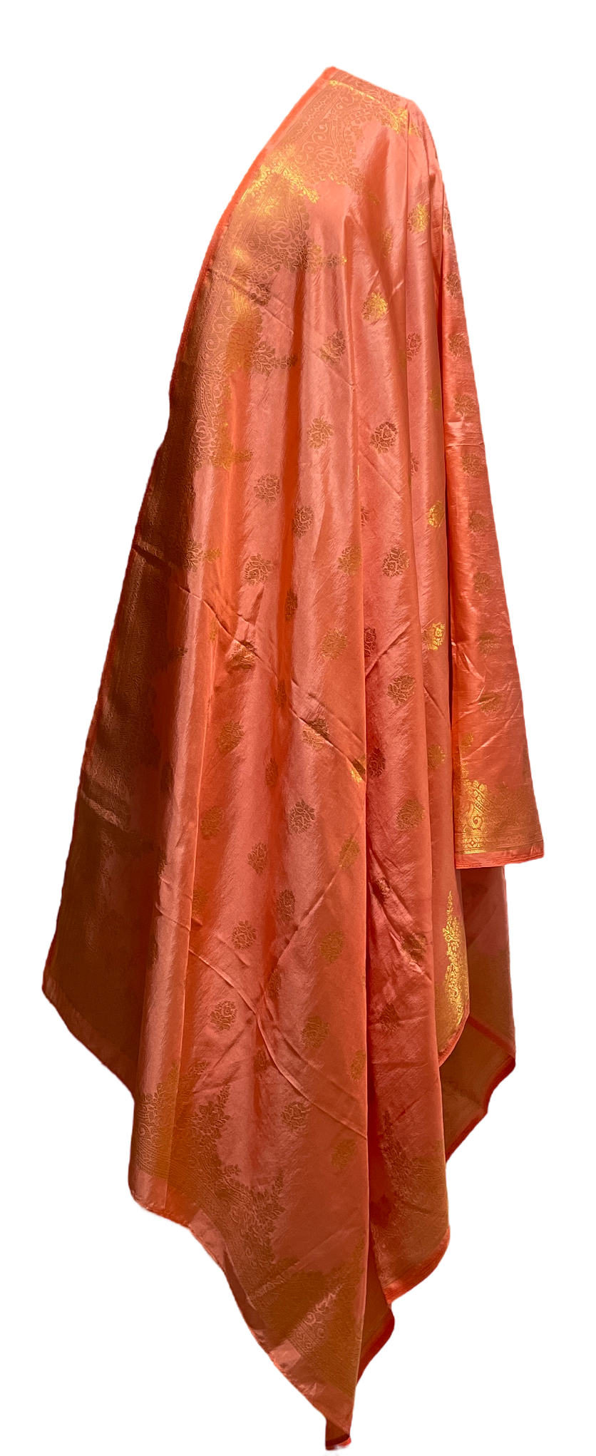 Peach Banarasi Dupatta