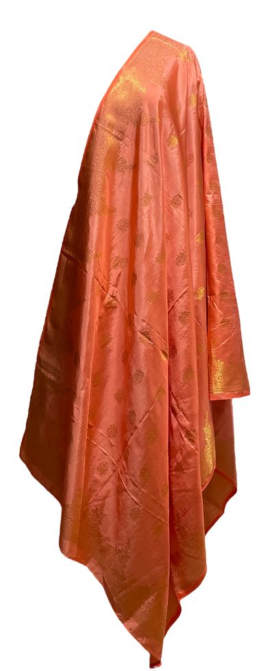 Peach Banarasi Dupatta