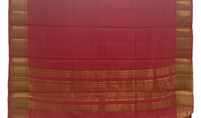 Pink tussar silk saree with gold  border