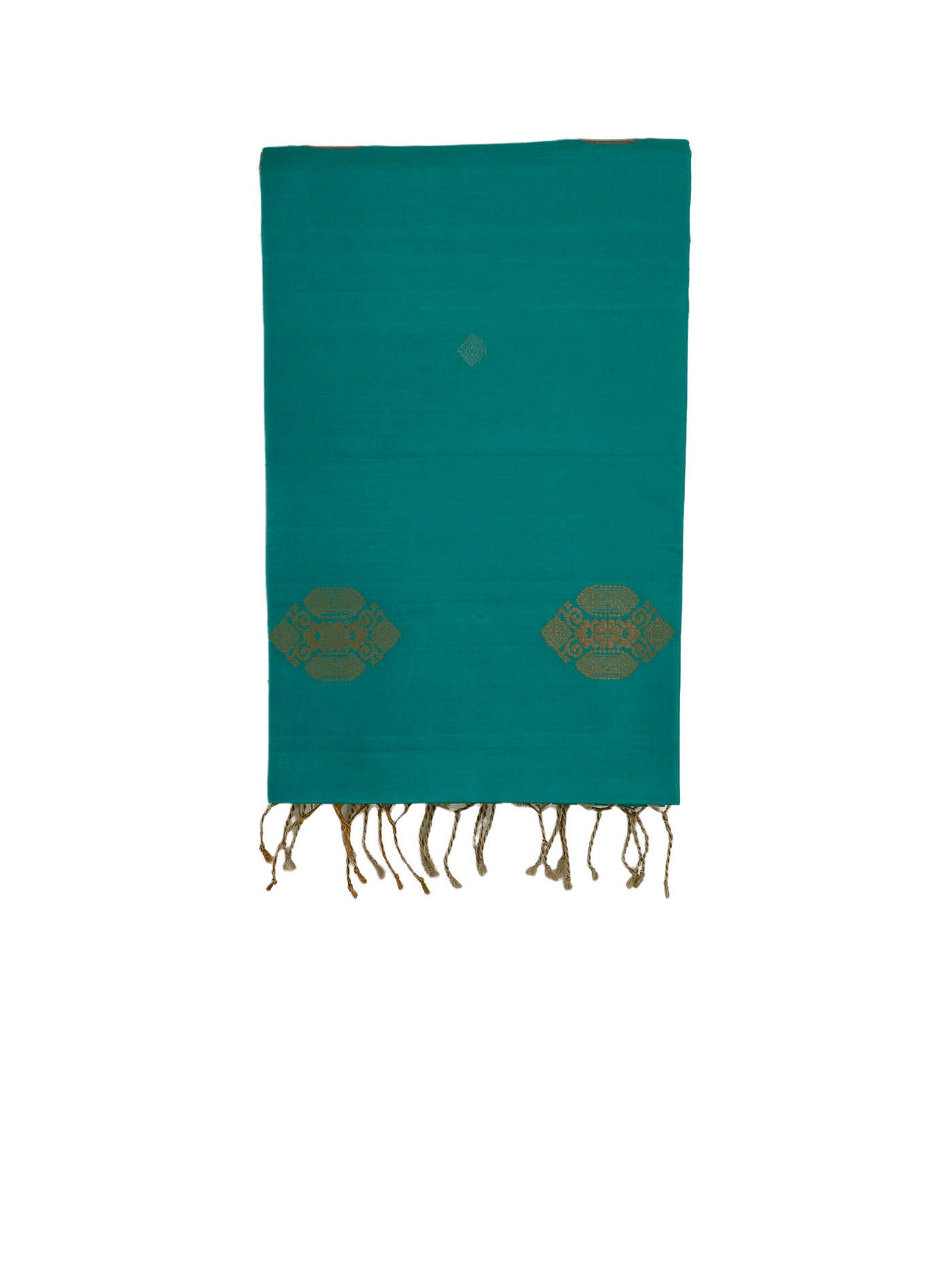 Aqua and beige Soft Silk Saree - Mystic Dhaaga