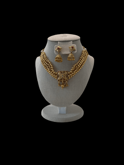 Gold beads choker - Mystic Dhaaga