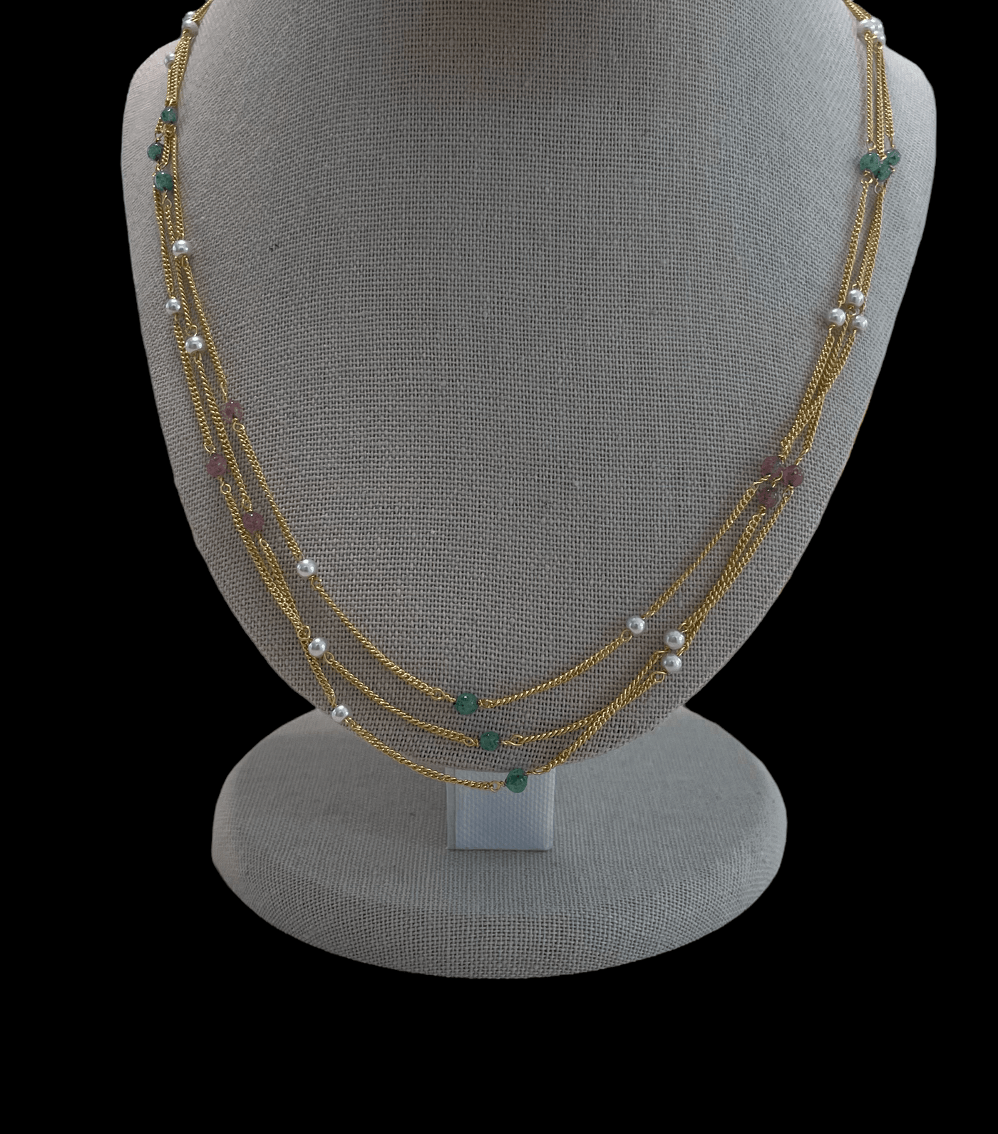 Multi layered chain with beads - Mystic Dhaaga