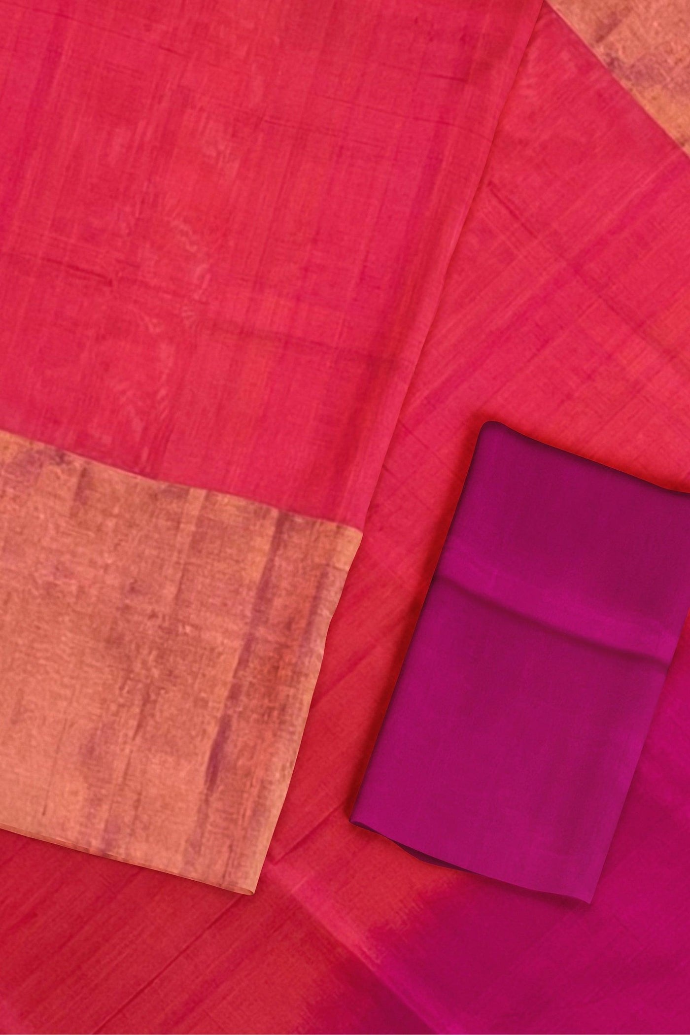 Pinkish Orange Uppada Silk saree - Mystic Dhaaga